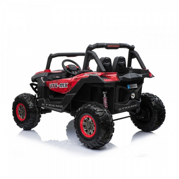 Продукт Двуместен акумулаторен джип SUPERSTAR 4Х4, батерии 2X12V с 2 кожени седалки, MP4 и меки гуми - 0 - BG Hlapeta